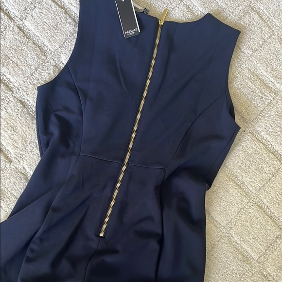 Premise Blue Sleeveless Sheath Dress Midi - Picture 6 of 8